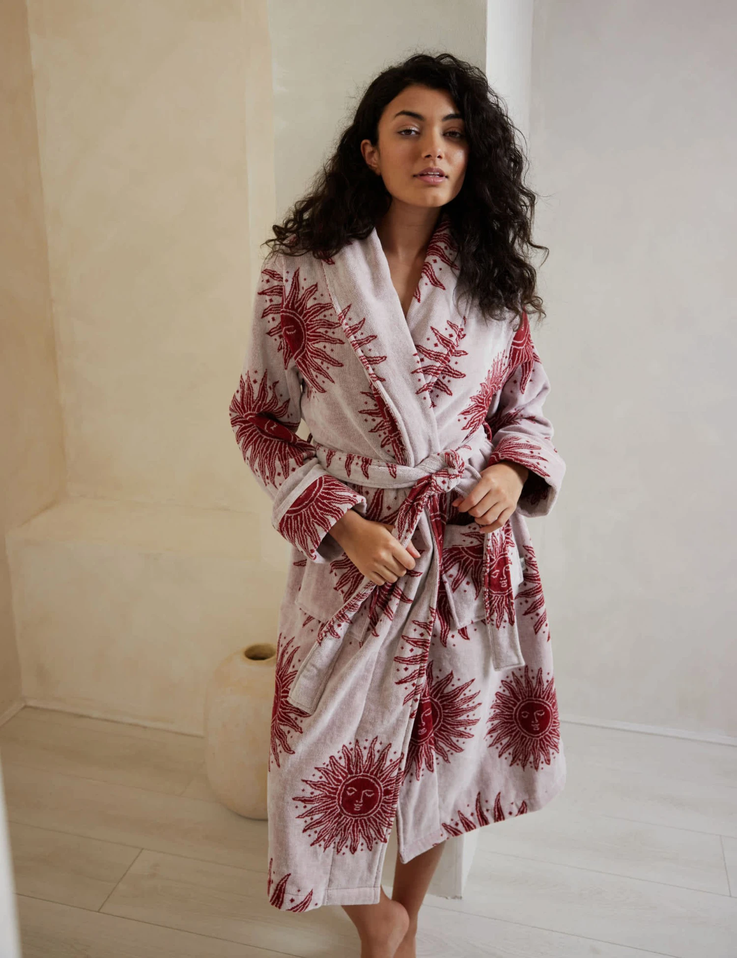 Pure Cotton Sun Print Dressing Gowns 4 Pure Cotton Sun Print Dressing Gowns - Image 4