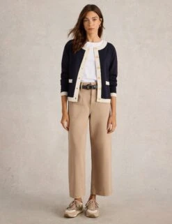 WHITE STUFF Pure Cotton Textured Cardigan -Cyberjammies Store Pure Cotton Textured Cardigan 2