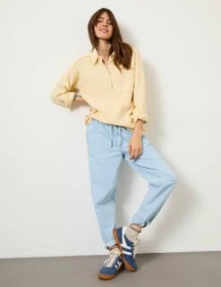 Pure Cotton Textured Collared Knitted Top -Cyberjammies Store Pure Cotton Textured Collared Knitted Top 2