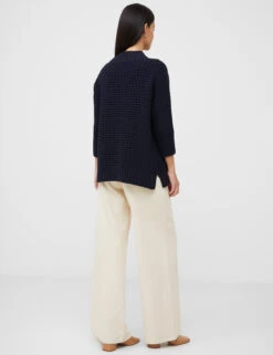 French Connection Pure Cotton Textured High Neck Jumper -Cyberjammies Store Pure Cotton Textured High Neck Jumper 2