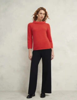 Pure Cotton Textured Roll Neck Jumper -Cyberjammies Store Pure Cotton Textured Roll Neck Jumper 2