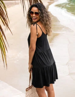 Pour Moi Pure Cotton Tie Detail Mini Tiered Beach Dress 22 Pour Moi Pure Cotton Tie Detail Mini Tiered Beach Dress -Cyberjammies Store Pure Cotton Tie Detail Mini Tiered Beach Dress 2