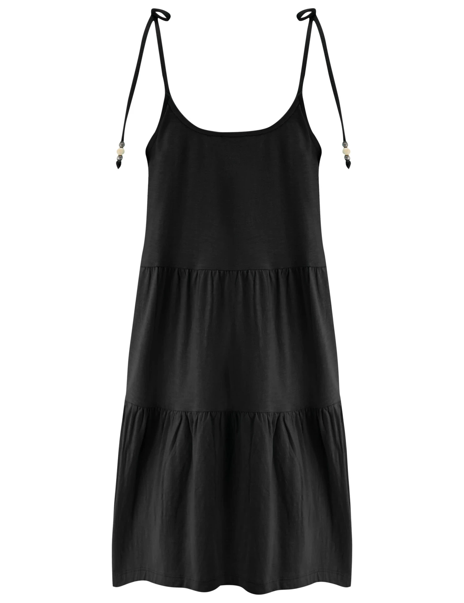 Pour Moi Pure Cotton Tie Detail Mini Tiered Beach Dress 6 Pour Moi Pure Cotton Tie Detail Mini Tiered Beach Dress - Image 6