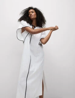 Pure Cotton V-Neck Kaftan Beach Dress