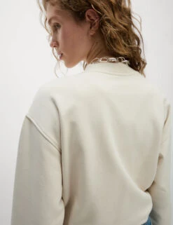 Pure Cotton Zip Through Sweatshirt