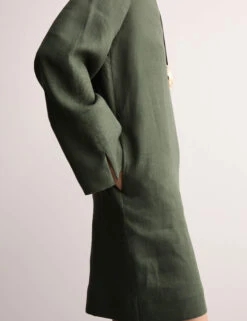 Jaeger Pure Linen Collared Short Shift Dress -Cyberjammies Store Pure Linen Collared Short Shift Dress 2