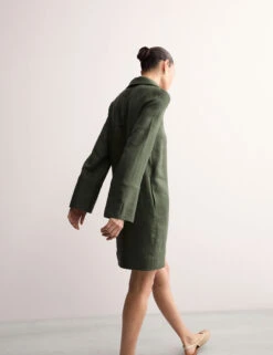 Jaeger Pure Linen Collared Short Shift Dress -Cyberjammies Store Pure Linen Collared Short Shift Dress 4