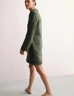 Jaeger Pure Linen Collared Short Shift Dress -Cyberjammies Store Pure Linen Collared Short Shift Dress 6