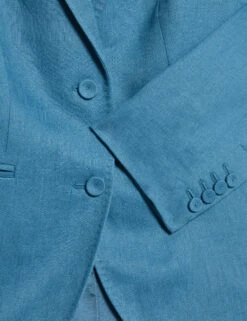 Jaeger Pure Linen Straight Back Tie Detail Blazer -Cyberjammies Store Pure Linen Straight Back Tie Detail Blazer 7