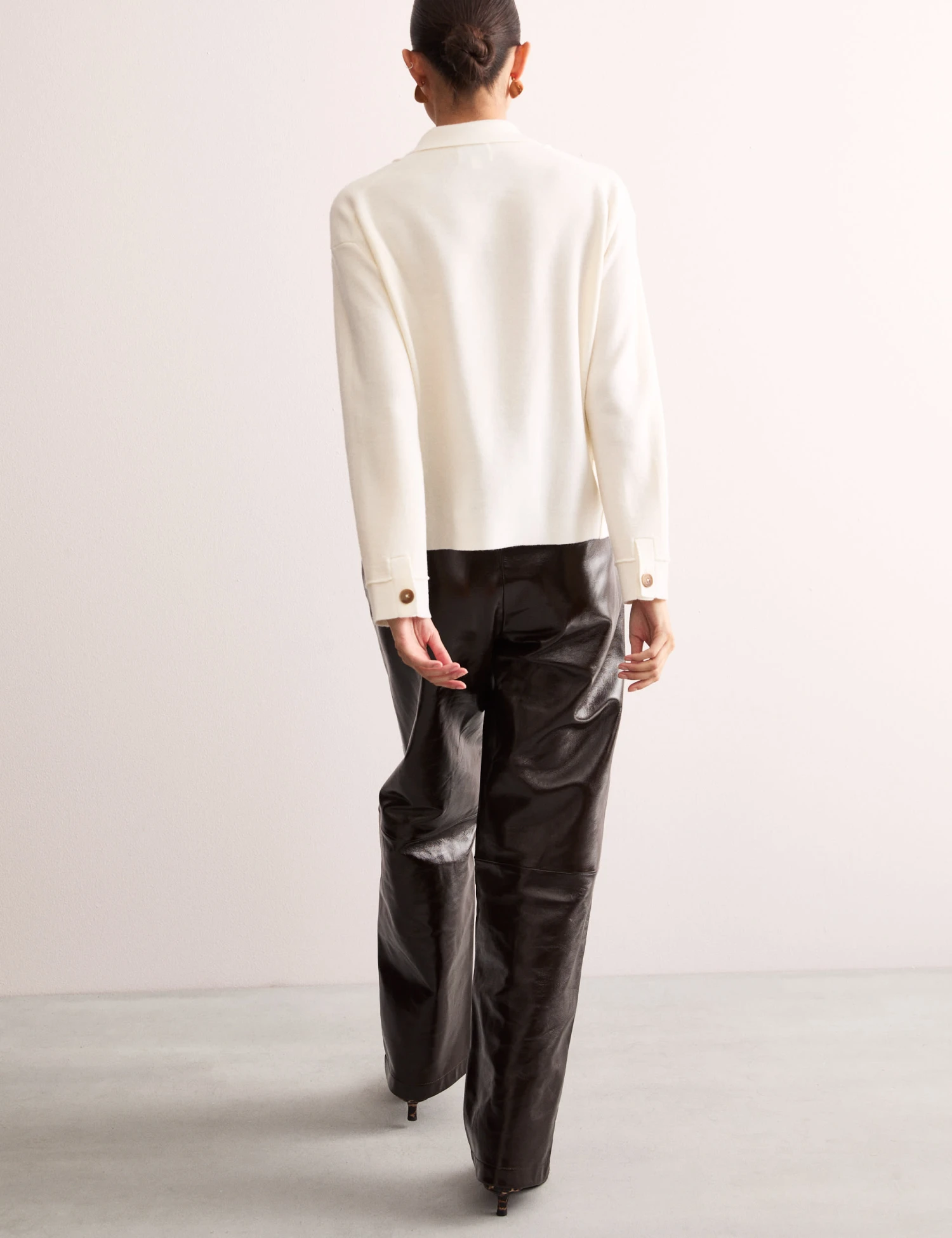 Jaeger Pure Merino Wool Knitted Jacket 5 Jaeger Pure Merino Wool Knitted Jacket - Image 5