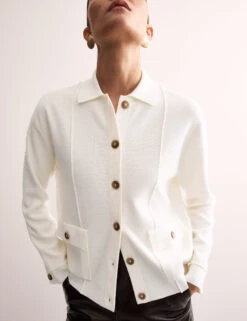 Jaeger Pure Merino Wool Knitted Jacket 21 Jaeger Pure Merino Wool Knitted Jacket -Cyberjammies Store Pure Merino Wool Knitted Jacket 5