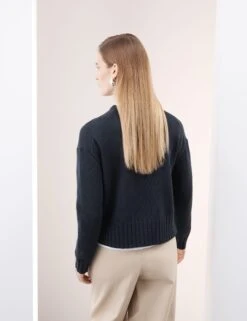 Pure Merino Wool Ribbed Crew Neck Jumper -Cyberjammies Store Pure Merino Wool Ribbed Crew Neck Jumper 6