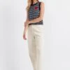 CHINTI & PARKER Pure Merino Wool Striped Knitted Vest