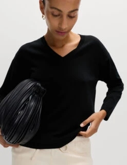 Pure Merino Wool V-Neck Jumper