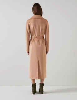 Pure Wool Belted Longline Coat -Cyberjammies Store Pure Wool Belted Longline Coat 2