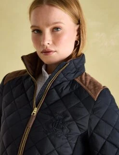 Joules Quilted Funnel Neck Jacket -Cyberjammies Store Quilted Funnel Neck Jacket 2