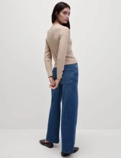 Ribbed Crew Neck Cardigan -Cyberjammies Store Ribbed Crew Neck Cardigan 4