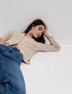 Ribbed Crew Neck Cardigan -Cyberjammies Store Ribbed Crew Neck Cardigan 5