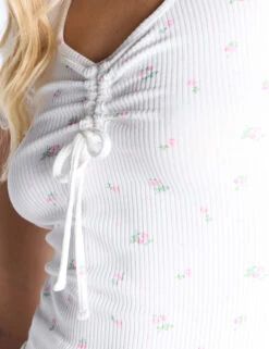 Ribbed Ditsy Floral Pyjama Set -Cyberjammies Store Ribbed Ditsy Floral Pyjama Set 4