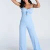 Ribbed Frill Detail Pyjama Set