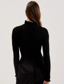 Ted Baker Ribbed Funnel Neck Frill Detail Jumper -Cyberjammies Store Ribbed Funnel Neck Frill Detail Jumper 2