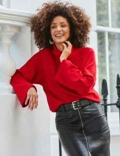 Ribbed Funnel Neck Jumper -Cyberjammies Store Ribbed Funnel Neck Jumper 3