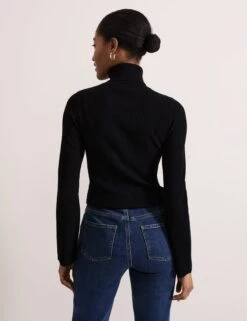 Ribbed Roll Neck Fluted Sleeve Jumper 18 Ribbed Roll Neck Fluted Sleeve Jumper -Cyberjammies Store Ribbed Roll Neck Fluted Sleeve Jumper 2