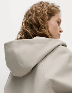 Rubber Hooded Clean Longline Parka Coat -Cyberjammies Store Rubber Hooded Clean Longline Parka Coat 6