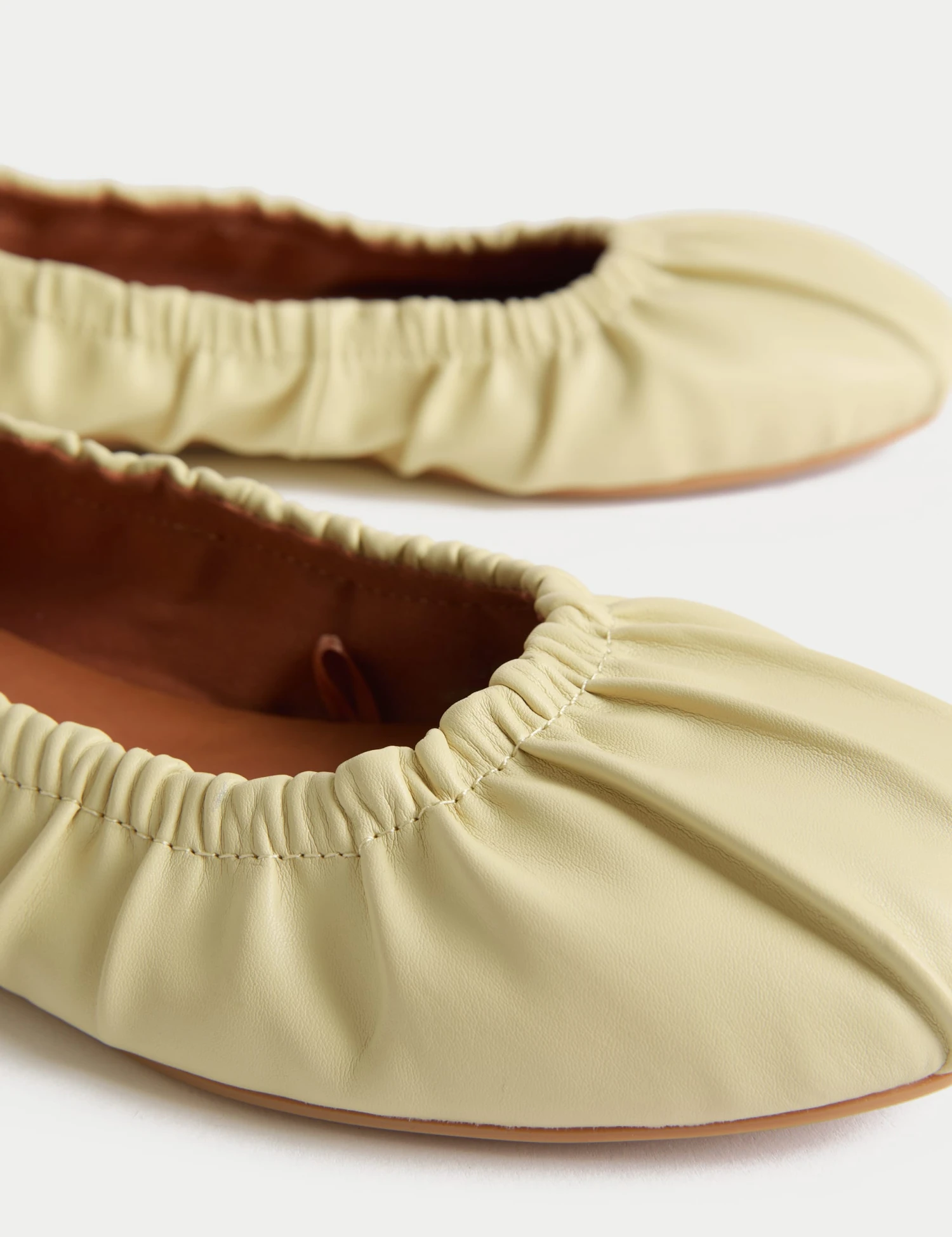 Ruched Slip On Ballet Pumps 3 Ruched Slip On Ballet Pumps - Image 3