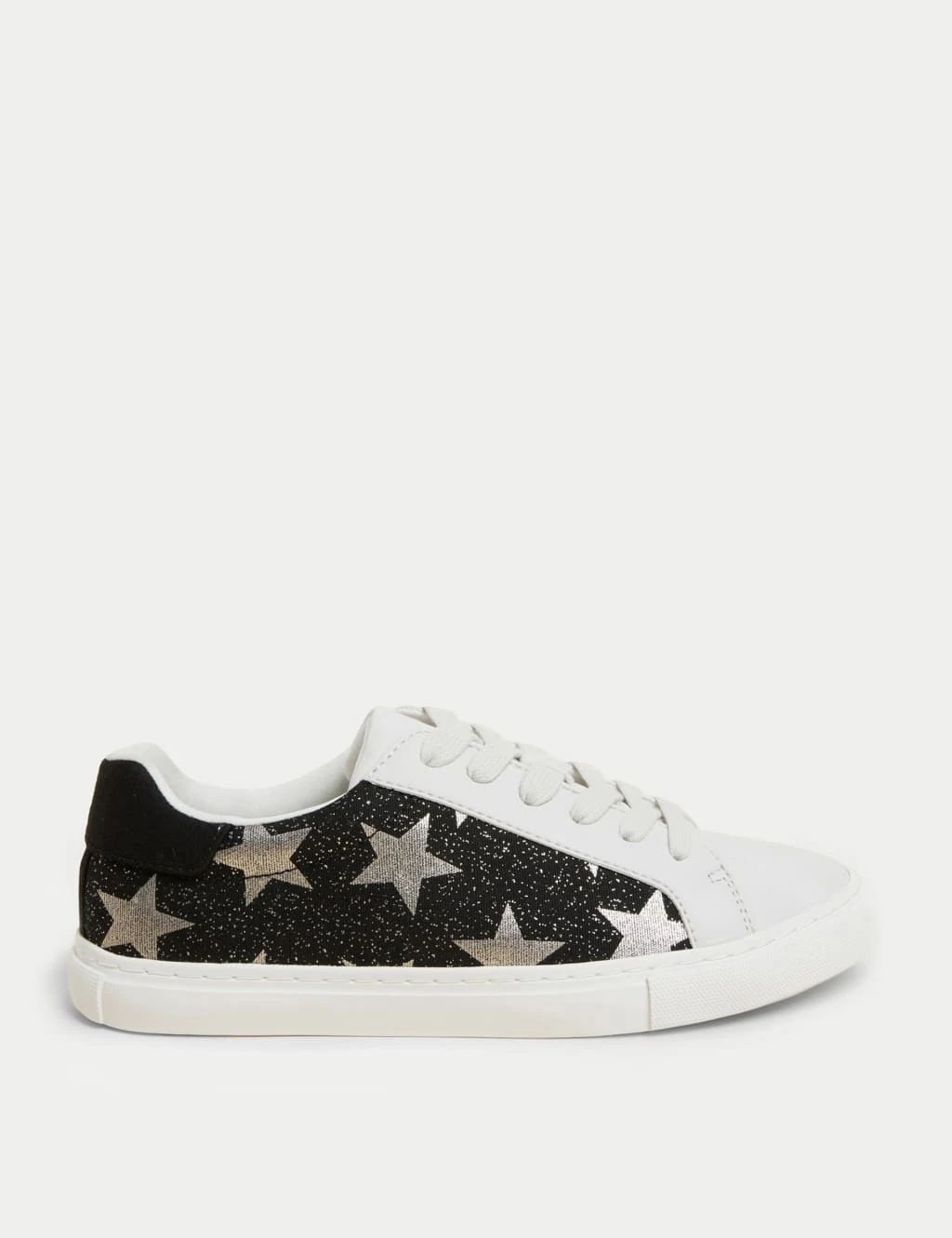 Lace Up Star Print Trainers 1 Lace Up Star Print Trainers