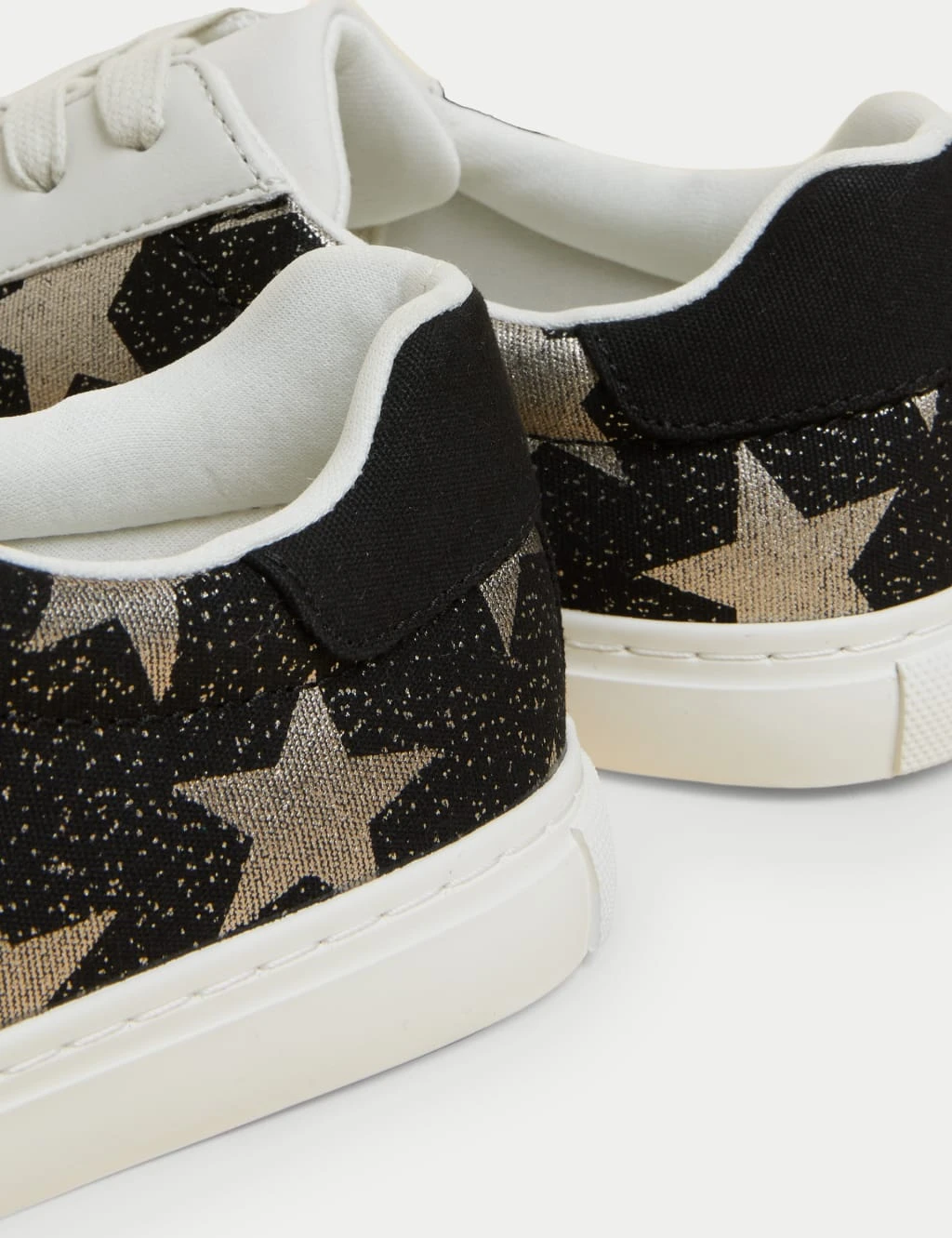 Lace Up Star Print Trainers 3 Lace Up Star Print Trainers - Image 3