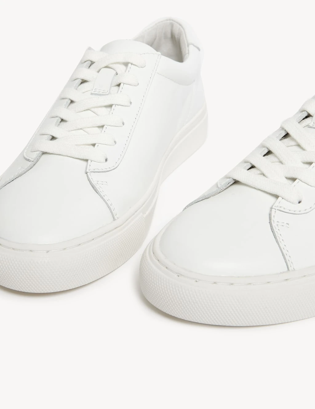 Leather Lace Up Trainers 3 Leather Lace Up Trainers - Image 3