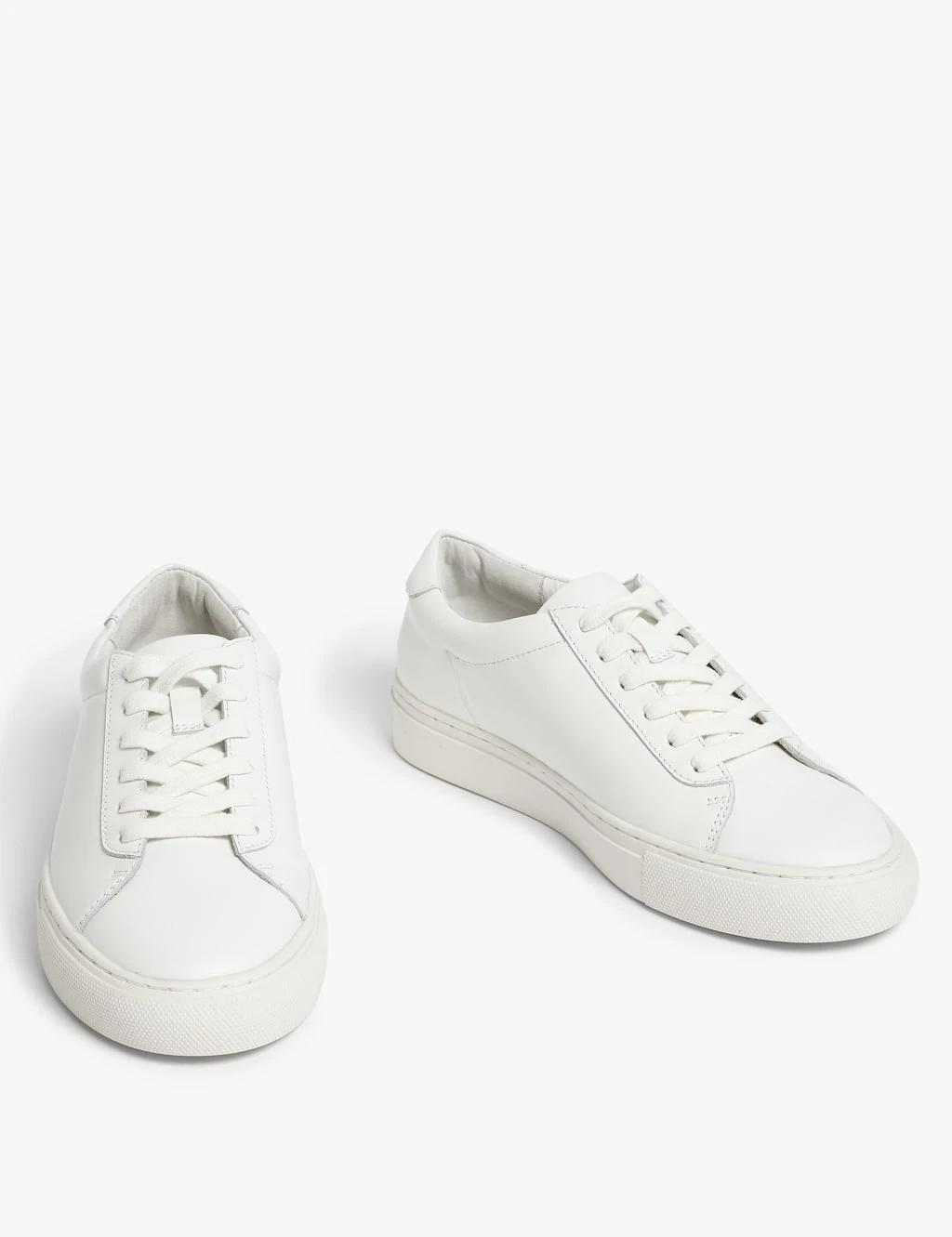 Leather Lace Up Trainers 2 Leather Lace Up Trainers - Image 2