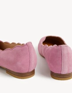 Wide Fit Suede Flat Ballet Pumps -Cyberjammies Store SD 01 T02 7758W QA X EC 1