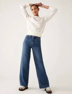 Cotton Rich Striped Relaxed Jumper -Cyberjammies Store SD 01 T38 0662A G4 X EC 1