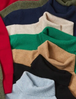 Pure Cashmere Roll Neck Jumper -Cyberjammies Store SD 01 T38 3067 KP X EC 8