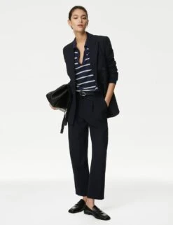 Pure Cashmere Striped Collared Jumper -Cyberjammies Store SD 01 T38 3819S F4 X EC 1