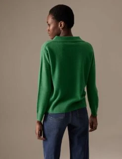 Pure Cashmere Collared Relaxed Jumper -Cyberjammies Store SD 01 T38 3819 J0 X EC 3