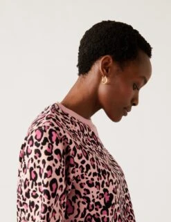 Cotton Rich Printed Crew Neck Sweatshirt 8 Cotton Rich Printed Crew Neck Sweatshirt -Cyberjammies Store SD 01 T41 1408C A4 X EC 2