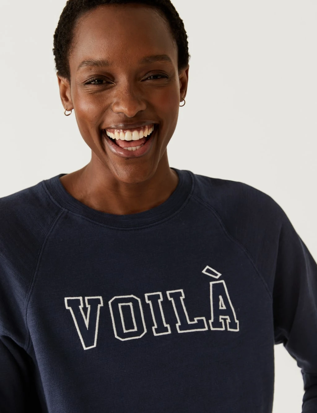 Pure Cotton Slogan Crew Neck Sweatshirt 4 Pure Cotton Slogan Crew Neck Sweatshirt - Image 4