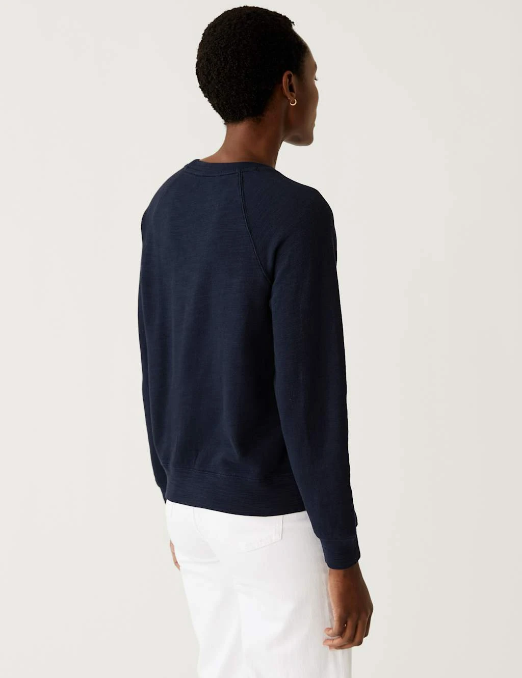 Pure Cotton Slogan Crew Neck Sweatshirt 5 Pure Cotton Slogan Crew Neck Sweatshirt - Image 5