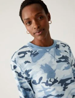 Pure Cotton Animal Print Sweatshirt