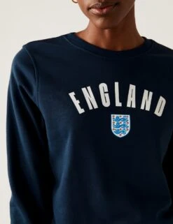 Women's Cotton Rich England Sweatshirt -Cyberjammies Store SD 01 T41 1604C F4 X EC 1