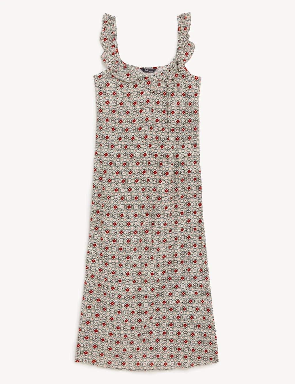 Printed Square Neck Midaxi Column Dress 2 Printed Square Neck Midaxi Column Dress - Image 2