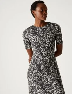 Mesh Jersey Printed Midi Column Dress -Cyberjammies Store SD 01 T42 7963 Y4 X EC 2