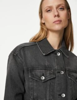 Pure Cotton Denim Relaxed Jacket