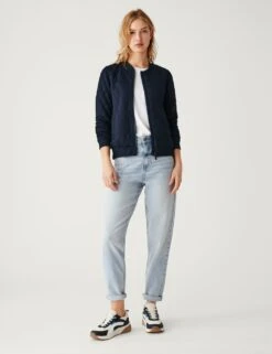 Jersey Quilted Relaxed Bomber Jacket 7 Jersey Quilted Relaxed Bomber Jacket -Cyberjammies Store SD 01 T59 1234J F3 X EC 1