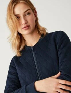 Jersey Quilted Relaxed Bomber Jacket 8 Jersey Quilted Relaxed Bomber Jacket -Cyberjammies Store SD 01 T59 1234J F3 X EC 2