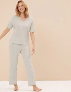 Cool Comfort™ Cotton Modal Lace Pyjama Set 8 Cool Comfort™ Cotton Modal Lace Pyjama Set -Cyberjammies Store SD 02 T37 1292J T1 X EC 1