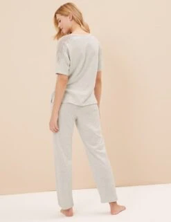 Cool Comfort™ Cotton Modal Lace Pyjama Set 11 Cool Comfort™ Cotton Modal Lace Pyjama Set -Cyberjammies Store SD 02 T37 1292J T1 X EC 4